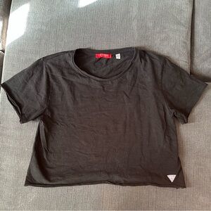 Guess Women's Black Short Sleeve Tee